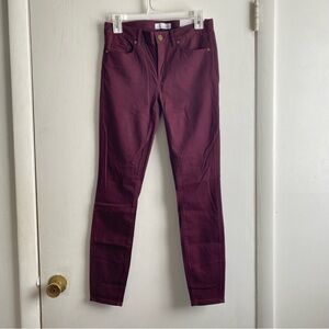 Loft Size 2 Burgundy Legging Pants